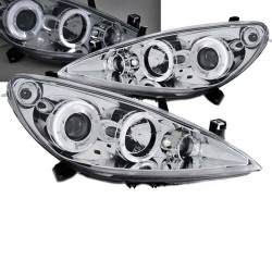 Μπροστινά Φανάρια Set Για Peugeot 307 01-05 Angel Eyes & Led Χρωμίου H1/H1/H1 Manual Sonar Μπροστινά Φανάρια Set Για Peugeot 307 01-05 Angel Eyes & Led Χρωμίου H1/H1/H1 Manual Sonar