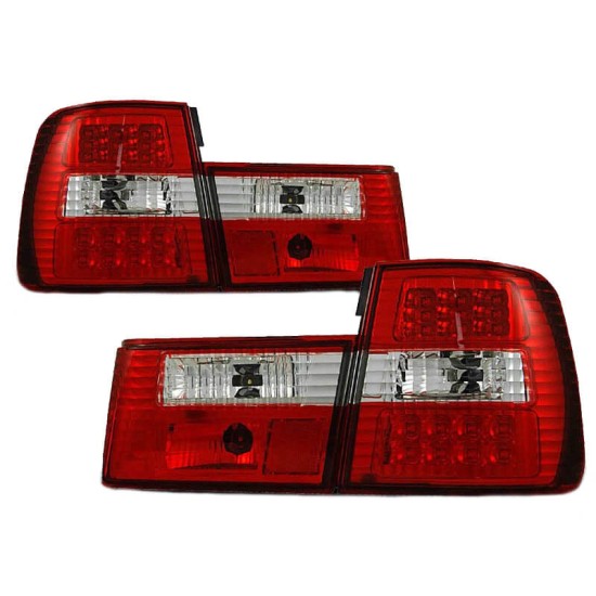 Πισινά Φανάρια Set Για Bmw 5 E34 85-95 Led Red/Crystal Sonar