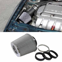 Φιλτροχοάνη Αυτοκινήτου Διπλής Ροής Universal Tenzo-R Με 3 Αντάπτορες Φ60/65/70mm Ασημί Φιλτροχοάνη Αυτοκινήτου Διπλής Ροής Universal Tenzo-R Με 3 Αντάπτορες Φ60/65/70mm Ασημί