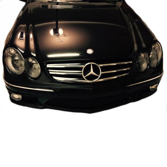 Μπροστινά Φανάρια Set Για Mercedes-Benz CLK W209 03-10 Projectors Μάυρα H7/H7 Με Ρυθμιστή Αέρος Depo