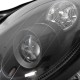 Μπροστινά Φανάρια Set Για Mercedes-Benz CLK W209 03-10 Projectors Μάυρα H7/H7 Με Ρυθμιστή Αέρος Depo