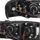 Μπροστινά Φανάρια Set Για Subaru Impreza 93-00 Angel Eyes Μαύρα H1/H1 Manual Sonar