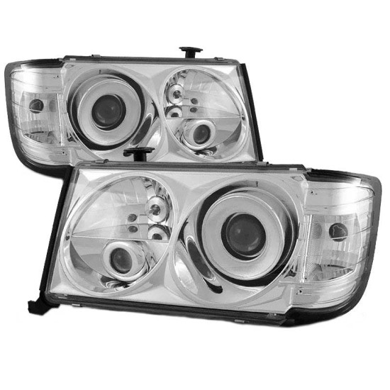 Μπροστινά Φανάρια Set Για Mercedes-Benz E-Class W124 93-95 Projectors Χρωμίου H1/H1/H3 Manual  Sonar