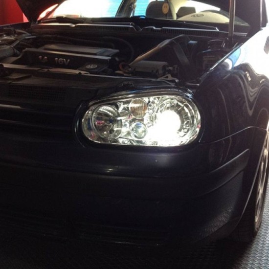 Μπροστινά Φανάρια Set Για Vw Golf IV (4) 97-03 R32 Look Projectors Χρωμίου H7/H7/H3 Depo