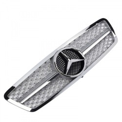 Μάσκα Για Mercedes-Benz C-Class W203 00-07 Amg Look Με Μονή Γρίλια Χρώμιο/Ασημί 1 Τεμάχιο Μάσκα Για Mercedes-Benz C-Class W203 00-07 Amg Look Με Μονή Γρίλια Χρώμιο/Ασημί 1 Τεμάχιο