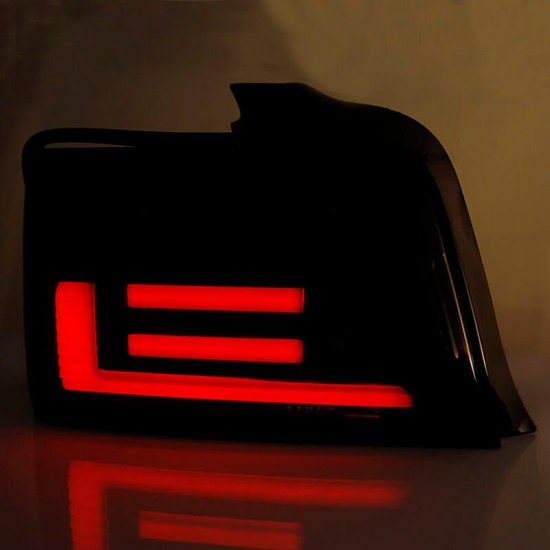 Πισινά Φανάρια Set Για Bmw 3 E36 Sedan 90-99 Led Bar Μαύρα/Φιμέ Reliable Auto Parts