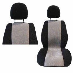 Πλατοκαθίσματα Μπροστινά Alcadara Μαύρο-Γκρι Super Fresh 2 Τεμάχια Πλατοκαθίσματα Μπροστινά Alcadara Μαύρο-Γκρι Super Fresh 2 Τεμάχια