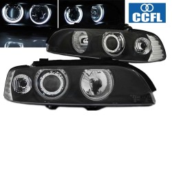 Μπροστινά Φανάρια Set Για Bmw 5 E39 95-03 ccfl Angel Eyes Μαύρα H7/H7 Με Μοτέρ Eagle Eyes Μπροστινά Φανάρια Set Για Bmw 5 E39 95-03 ccfl Angel Eyes Μαύρα H7/H7 Με Μοτέρ Eagle Eyes