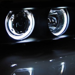 Μπροστινά Φανάρια Set Για Bmw 5 E39 95-03 ccfl Angel Eyes Μαύρα H7/H7 Με Μοτέρ Eagle Eyes Μπροστινά Φανάρια Set Για Bmw 5 E39 95-03 ccfl Angel Eyes Μαύρα H7/H7 Με Μοτέρ Eagle Eyes