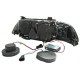 Μπροστινά Φανάρια Set Για Bmw 5 E39 95-03 ccfl Angel Eyes Μαύρα H7/H7 Με Μοτέρ Eagle Eyes