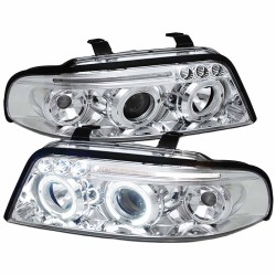 Μπροστινά Φανάρια Set Για Audi A4 B5 94-98 Angel Eyes & Led Χρωμίου H1/H1 Junyan Μπροστινά Φανάρια Set Για Audi A4 B5 94-98 Angel Eyes & Led Χρωμίου H1/H1 Junyan