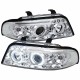 Μπροστινά Φανάρια Set Για Audi A4 B5 94-98 Angel Eyes & Led Χρωμίου H1/H1 Junyan