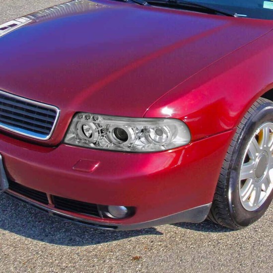 Μπροστινά Φανάρια Set Για Audi A4 B5 94-98 Angel Eyes & Led Χρωμίου H1/H1 Junyan