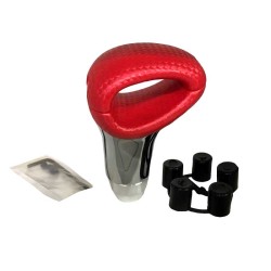 Πόμολο Λεβιέ Ταχυτήτων Universal Κόκκινο/Νίκελ Με Τρύπα Για Κανονική Όπισθεν 37020