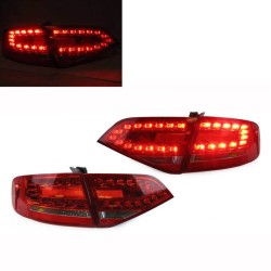 Πισινά Φανάρια Set Για Audi A4 B8 07-11 Sedan Led Κόκκινο/Crystal Depo Πισινά Φανάρια Set Για Audi A4 B8 07-11 Sedan Led Κόκκινο/Crystal Depo