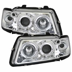 Μπροστινά Φανάρια Set Για Audi A3 8L Angel Eyes & Led Χρωμίου H1/H1 Sonar Μπροστινά Φανάρια Set Για Audi A3 8L Angel Eyes & Led Χρωμίου H1/H1 Sonar
