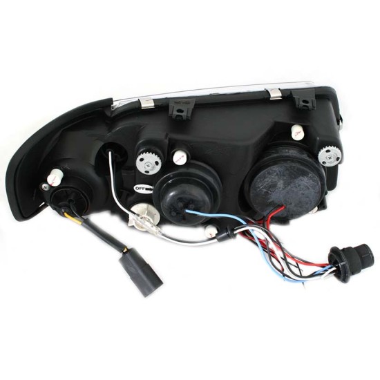 Μπροστινά Φανάρια Set Για Audi A3 8L Angel Eyes & Led Χρωμίου H1/H1 Sonar