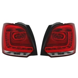 Πισινά Φανάρια Set Για Vw Polo 6R 09-14 Led GTI Look Κόκκινο/Crystal Eagle Eyes