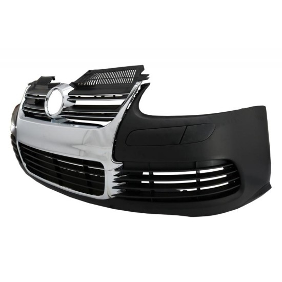 Μπροστινός Προφυλακτήρας Για VW Golf V (5) 03-08 / Jetta 05-10 R32 Look Με Μάσκα Χρωμίου