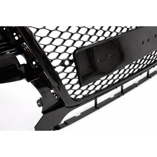 Μάσκα Για Audi Q5 8R 08-12 RSQ5 Look Κυψελωτή Μαύρο Γυαλιστερό 1 Τεμάχιο