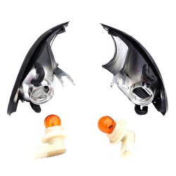 Μπροστινά Φλας Για Bmw 3 E46 Coupe/Cabrio 01-03 Βιδωτά Smoke 2 Τεμάχια Depo