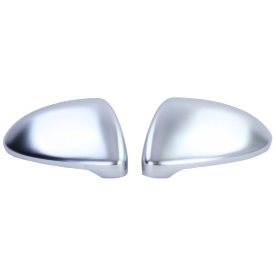 Καπάκια Καθρεφτών Για VW Golf VII (7) 12-20 / Touran 15+ Brushed Aluminium 2 Τεμάχια