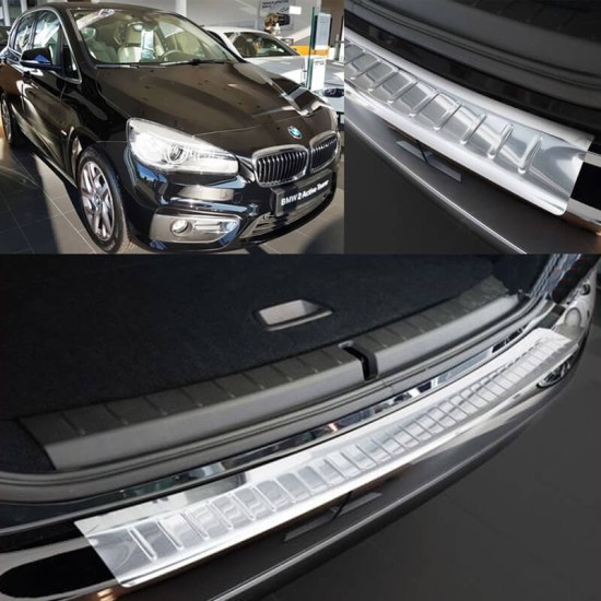 Προστατευτικό Πίσω Προφυλακτήρα Για Bmw 2 F45 Active Tourer 14+ Από Ανοξείδωτο Ατσάλι (Steel)