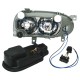 Μπροστινά Φανάρια Set Για Vw Golf 3 92-98 Angel Eyes Μαύρα H7/H7 Depo