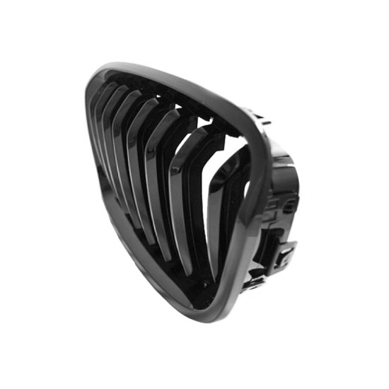 Καρδιές Μάσκας Για Bmw 1 F20 / F21 11-15 Μαύρο Γυαλιστερό 2 Τεμάχια