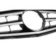 Μάσκα Για Mercedes-Benz C-Class W204 07-14 Avantgarde Με 3 Γρίλιες Μαύρο/Χρώμιο 1 Τεμάχιο