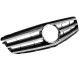 Μάσκα Για Mercedes-Benz C-Class W204 07-14 Avantgarde Με 3 Γρίλιες Μαύρο/Χρώμιο 1 Τεμάχιο