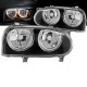 Μπροστινά Φανάρια Set Για Vw Golf 3 92-98 Angel Eyes Μαύρα H7/H7 Depo