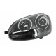 Μπροστινά Φανάρια Set Για Vw Golf V (5) 03-08 Projectors GTI / R32 Look Μαύρα H7/H7 Με Μοτέρ & E-Mark Carner
