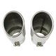 Μπούκες Εξάτμισης S-line Look Για Audi Q5 08+ / Q7 05+ / A4 B6 B7 B8 A6 4F Sline 2 Τεμάχια
