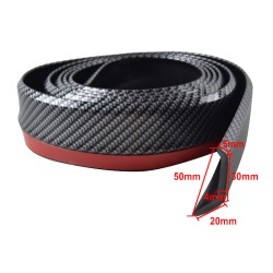 Μπροστινό Spoiler Universal Samurai Lip Safe & Style 2500mm Carbon 1 Τεμάχιο Μπροστινό Spoiler Universal Samurai Lip Safe & Style 2500mm Carbon 1 Τεμάχιο