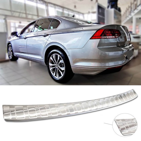 Προστατευτικό Πίσω Προφυλακτήρα Για Vw Passat B8 15+ Από Ανοξείδωτο Ατσάλι (Steel)