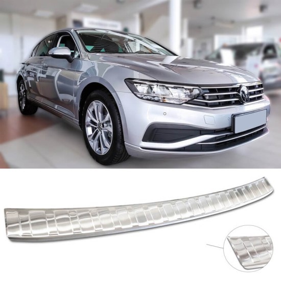 Προστατευτικό Πίσω Προφυλακτήρα Για Vw Passat B8 15+ Από Ανοξείδωτο Ατσάλι (Steel)