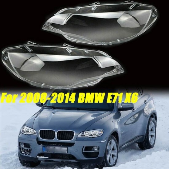 Κρύσταλλα Φαναριών Για Bmw X6 E71 08-15 Ζευγάρι 2 Τεμάχια