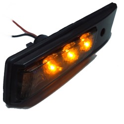 Πλαϊνά Φλας Φτερού Για Bmw 3 E36 90-96 / 3 E30 / 5 E34 88-95 / 7 E32 86-94 Βιδωτό Led Black/Smoke 2 Τεμάχια