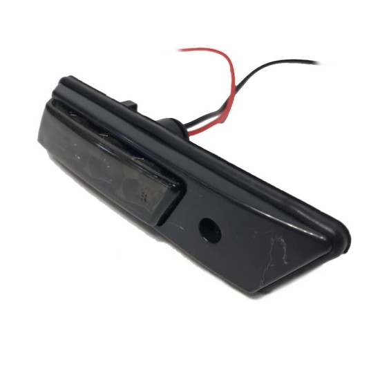 Πλαϊνά Φλας Φτερού Για Bmw 3 E36 90-96 / 3 E30 / 5 E34 88-95 / 7 E32 86-94 Βιδωτό Led Black/Smoke 2 Τεμάχια