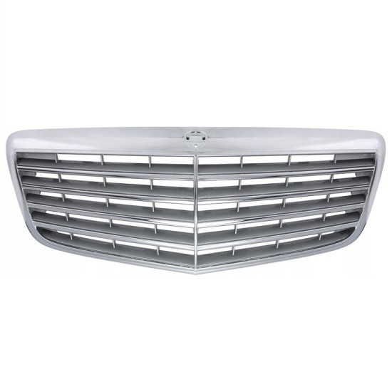 Μάσκα Για Mercedes-Benz E-Class W211 06-09 Avantgarde Χρώμιο/Ασημί 1 Τεμάχιο