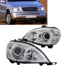 Μπροστινά Φανάρια Set Για Mercedes-Benz ML-Class W163 98-01 Projectors Χρωμίου H7/H7 Με Μοτέρ Depo Μπροστινά Φανάρια Set Για Mercedes-Benz ML-Class W163 98-01 Projectors Χρωμίου H7/H7 Με Μοτέρ Depo