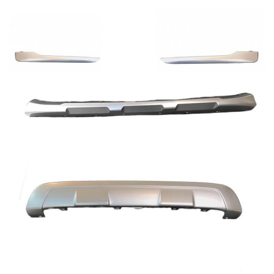Skid Plates Προφυλακτήρων Body kit X-Line Για BMW X1 F48 15-19 Silver Set 4 Τεμάχια