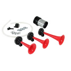 Κόρνα Τριφωνία Με Συμπιεστή Εναλασσώμενη 12V 115dB Κόρνα Τριφωνία Με Συμπιεστή Εναλασσώμενη 12V 115dB