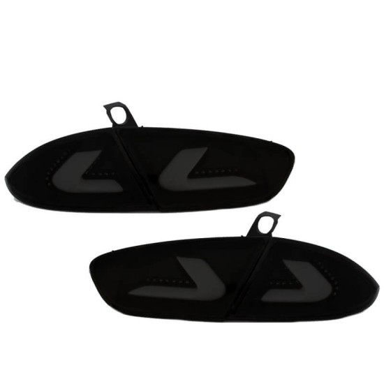 Πισινά Φανάρια Set Για Seat Leon 1P 09-12 Facelift Led Bar CarDNA Μάυρο/Φιμέ LH Group
