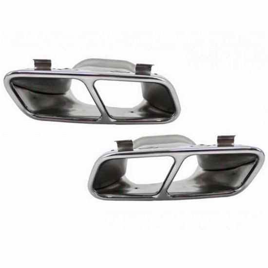 Μπούκες Εξάτμισης Για Mercedes-Benz A-Class W176 12-18 Amg A45 / CLA W117 13-18 (2 Διπλές)