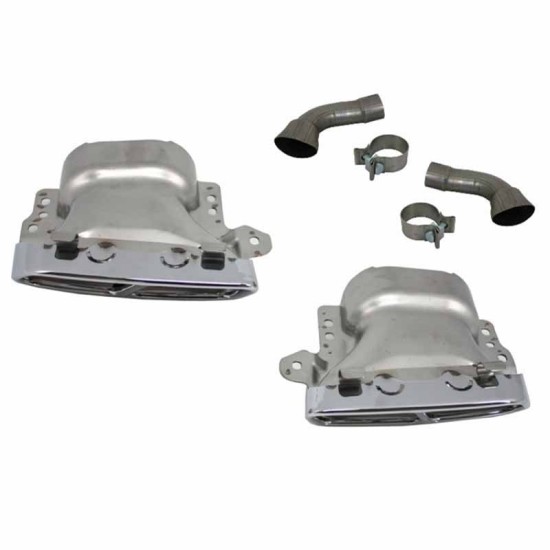 Μπούκες Εξάτμισης Για Mercedes-Benz A-Class W176 12-18 Amg A45 / CLA W117 13-18 (2 Διπλές)