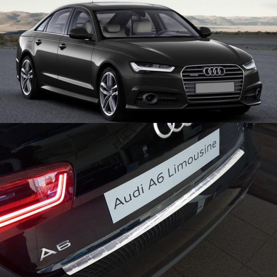 Προστατευτικό Πίσω Προφυλακτήρα Για Audi A6 C7 15-18 Από Ανοξείδωτο Ατσάλι (Steel)