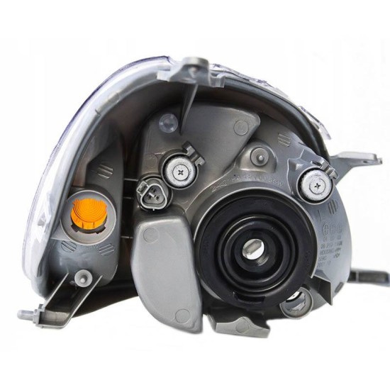 Φανάρι Μπροστινό Αριστερό Για Toyota Yaris 99-03 Μαύρο H4 Με Μοτέρ Depo