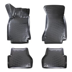 Πατάκια Σκαφάκια 3D Από Λάστιχο TPE Για Audi A4 B8 Sedan 2008-2015/ A4 B9 Sedan 2016-/ A5 2007-20015 Rizline 4 Τεμάχια Μαύρα